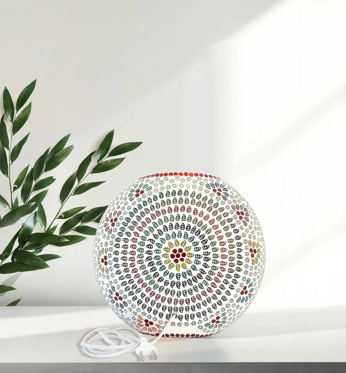 Beautifull Colour Full Design Mosaic Lamp