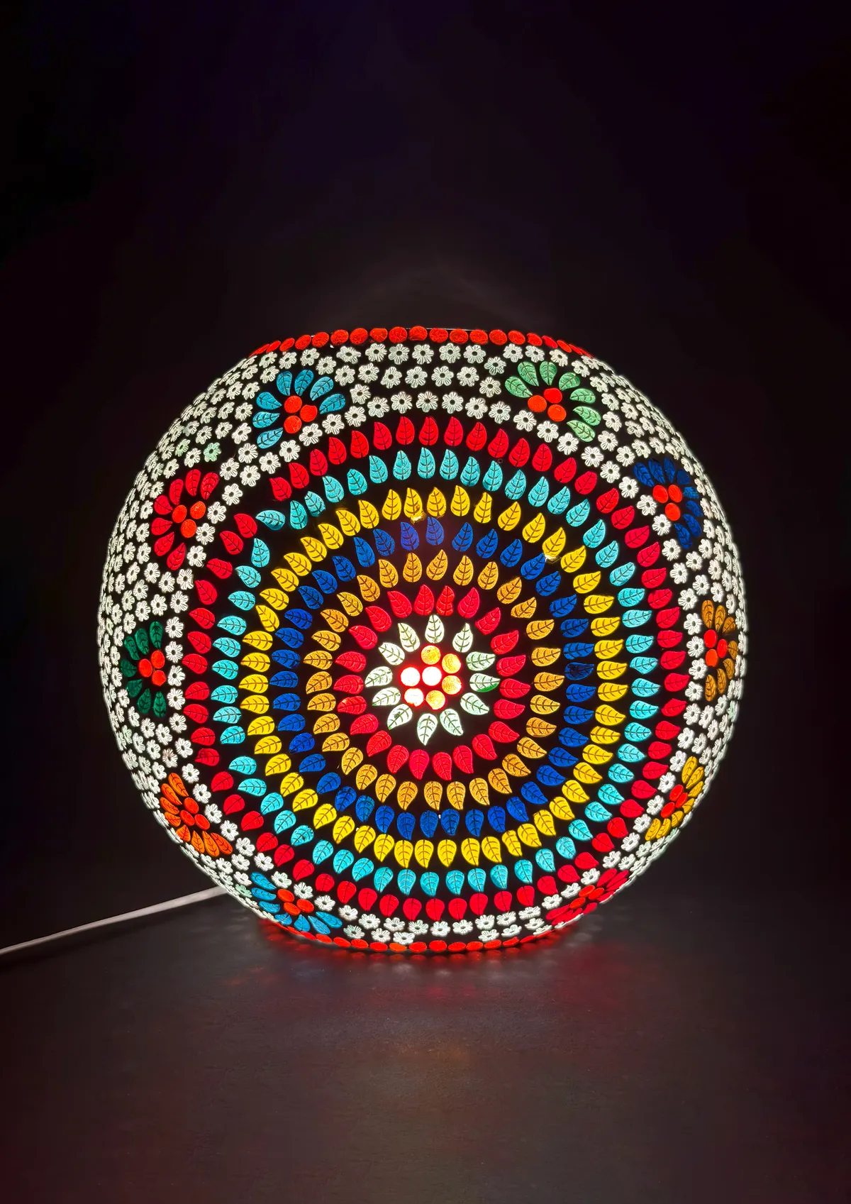 Beautifull Colour Full Design Mosaic Lamp