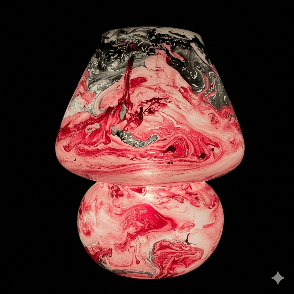 Aurelia Marble Mushroom Lamp
