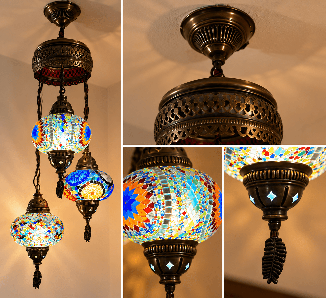 Heritage Design Hanging Turkish Lamp