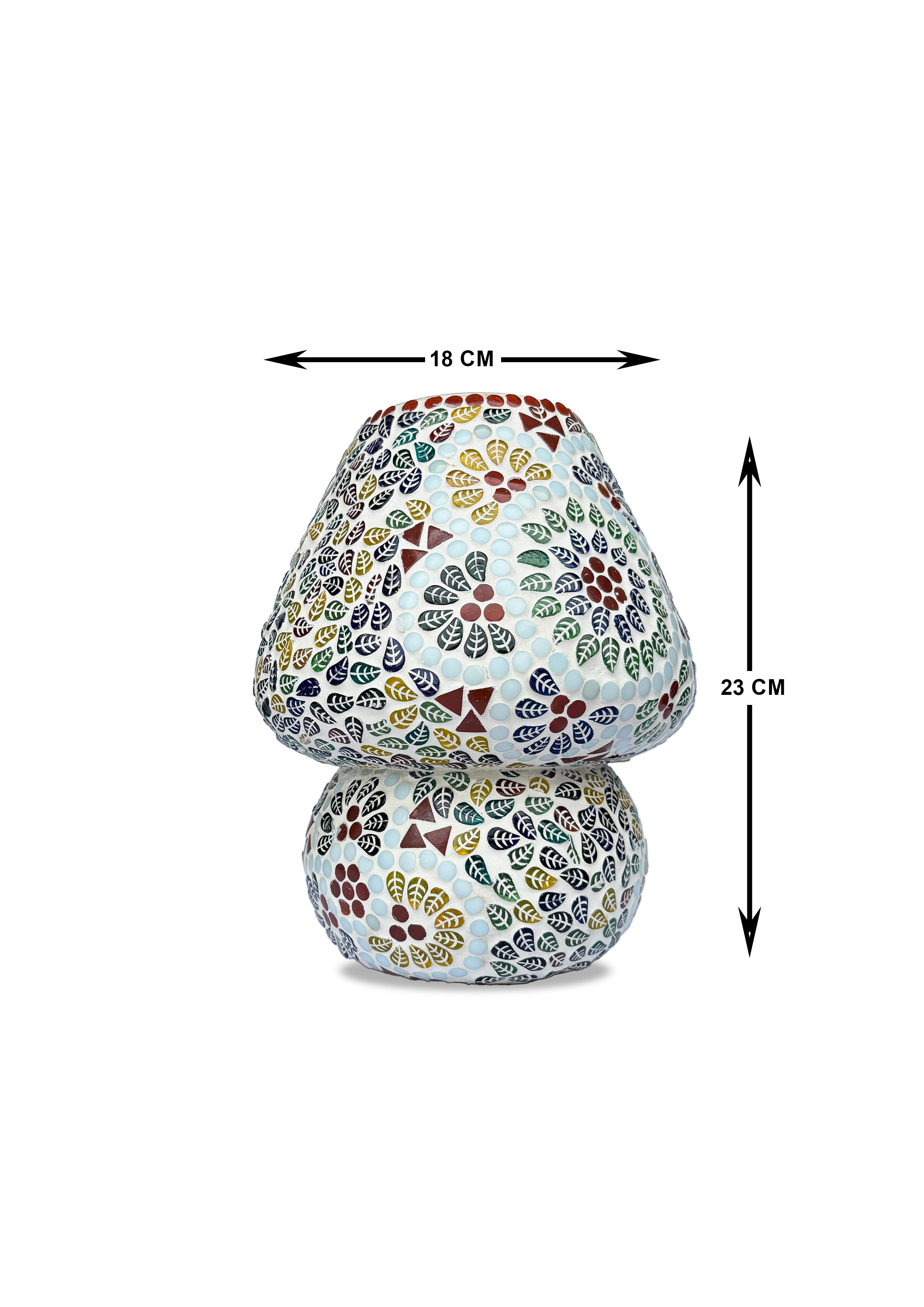 Handmade Mosaic Table Lamp - 10inch