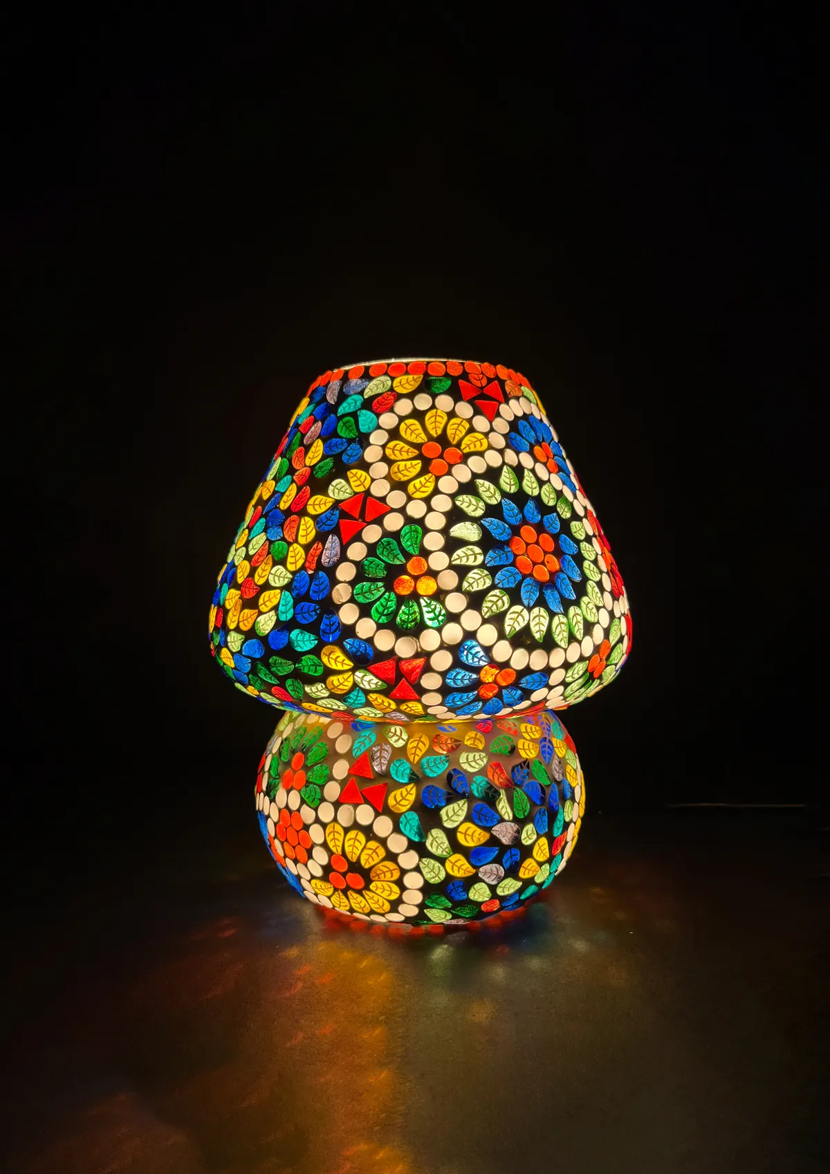 Handmade Mosaic Table Lamp - 10inch