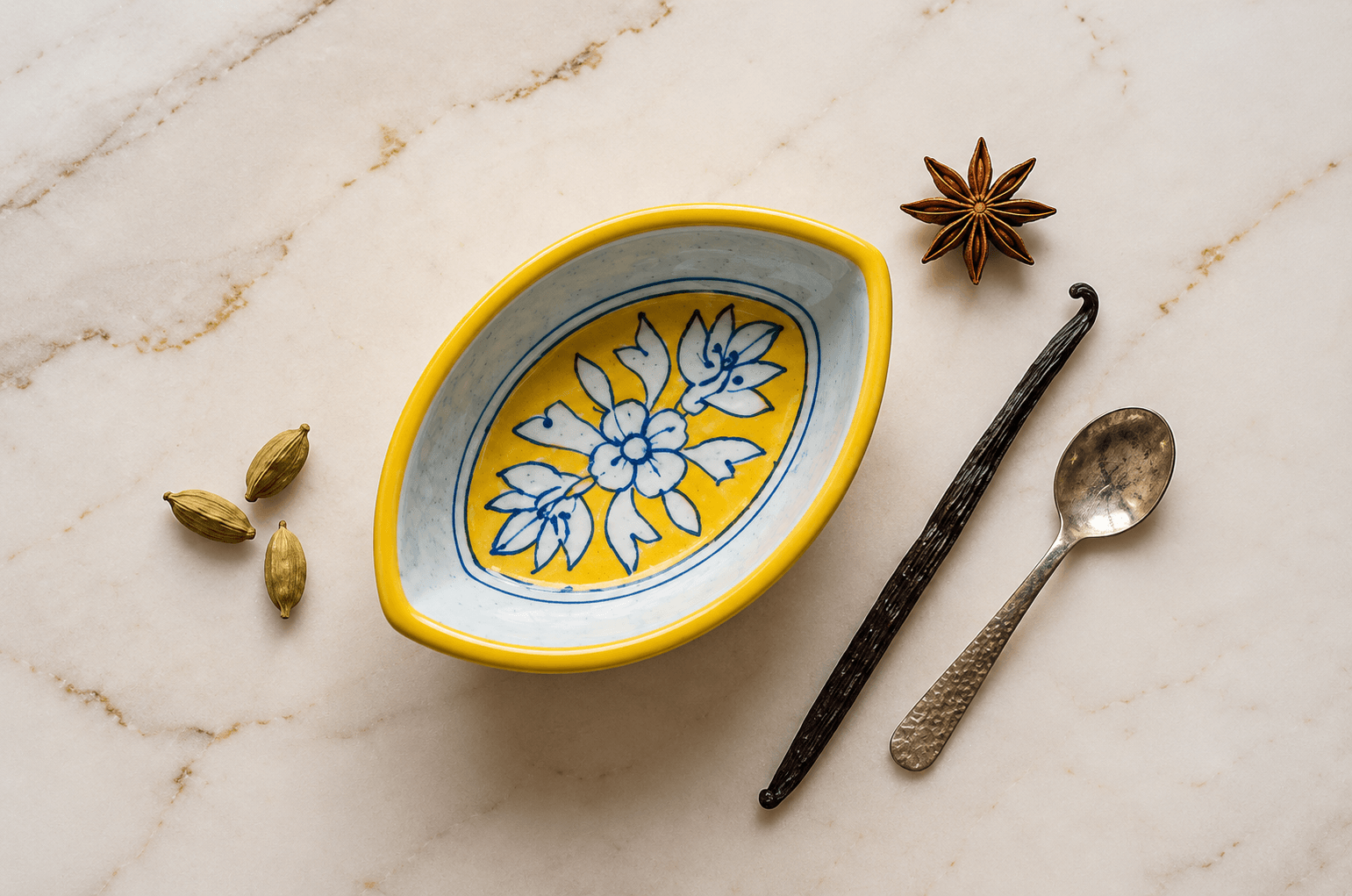 Handmade Boat Shape Design Sweet Bowl - Set Of 6