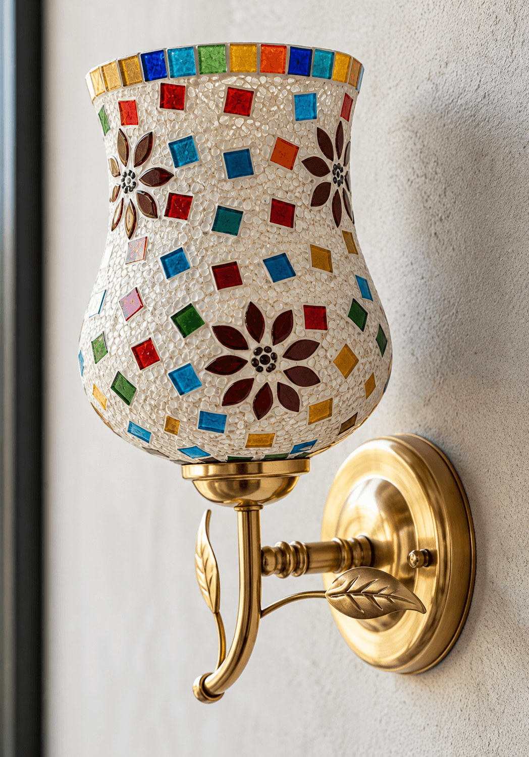 Handmade Mosaic Wall Lamp – Elegant Decorative Lighting