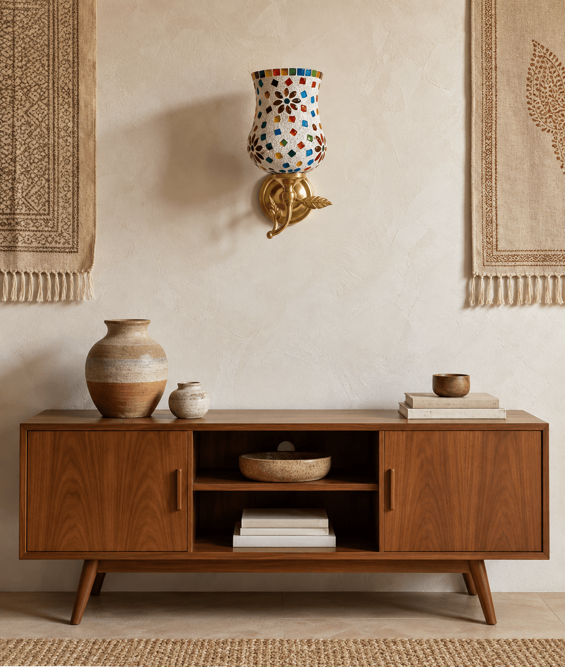 Handmade Mosaic Wall Lamp – Elegant Decorative Lighting
