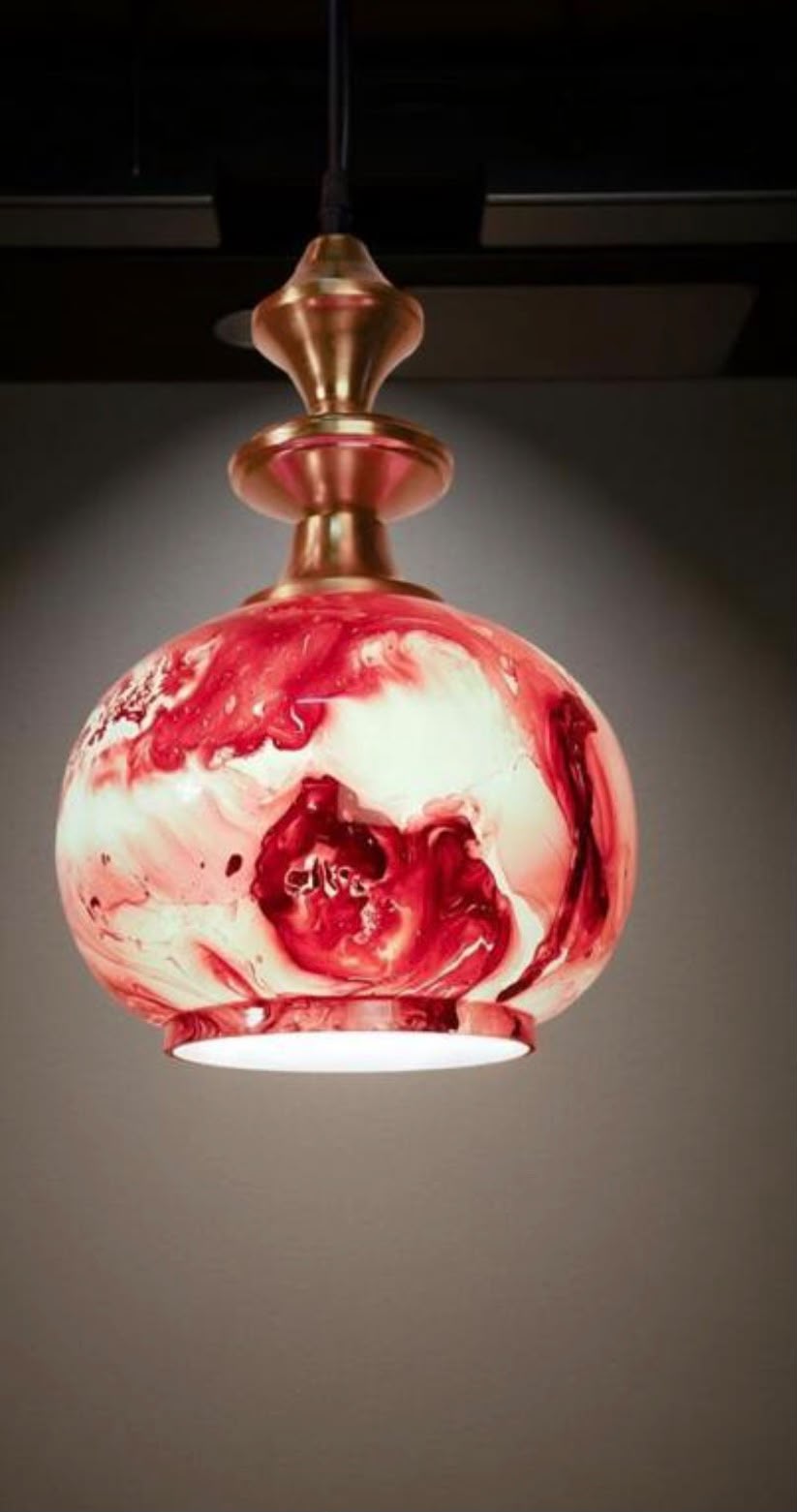Marble Design Modern Hanging Lamp – Elegant Ceiling Light