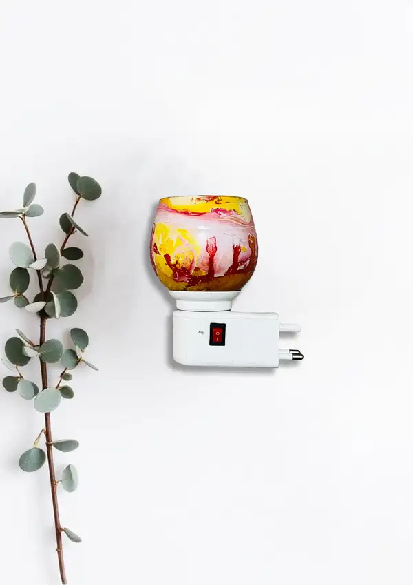 Handcrafted Oil Aroma Diffuser With Oil Fragrance — Marble Design · Multicolour