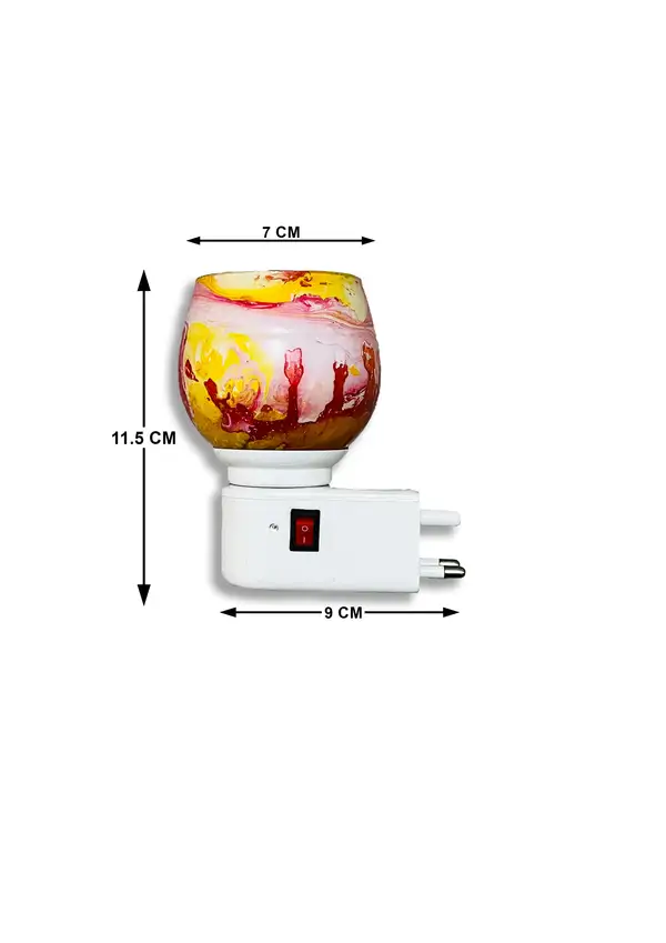 Handcrafted Oil Aroma Diffuser With Oil Fragrance — Marble Design · Multicolour