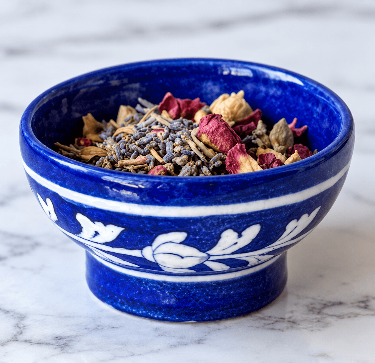 Handmade Blue Pottery 4INCH Serving Bowl - Set Of 4