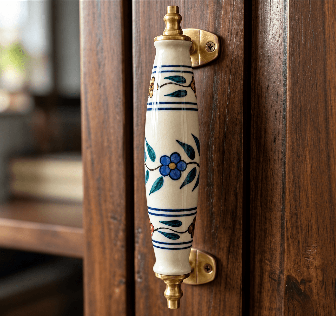 Imperial Ceramic Handle styled in a living space