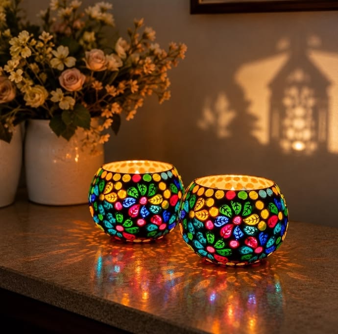 Table Rolly Polly Glass Small Lamp - Set Of 2