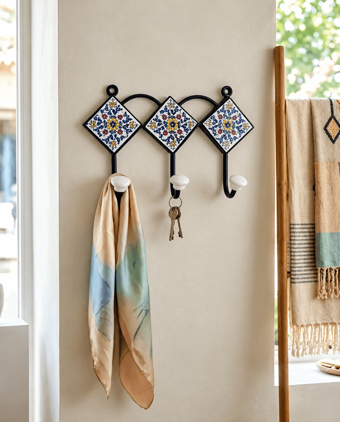 Celeste Ceramic Kite Wall Decor Hanger Assorted Design — L · Multicolour set of 2