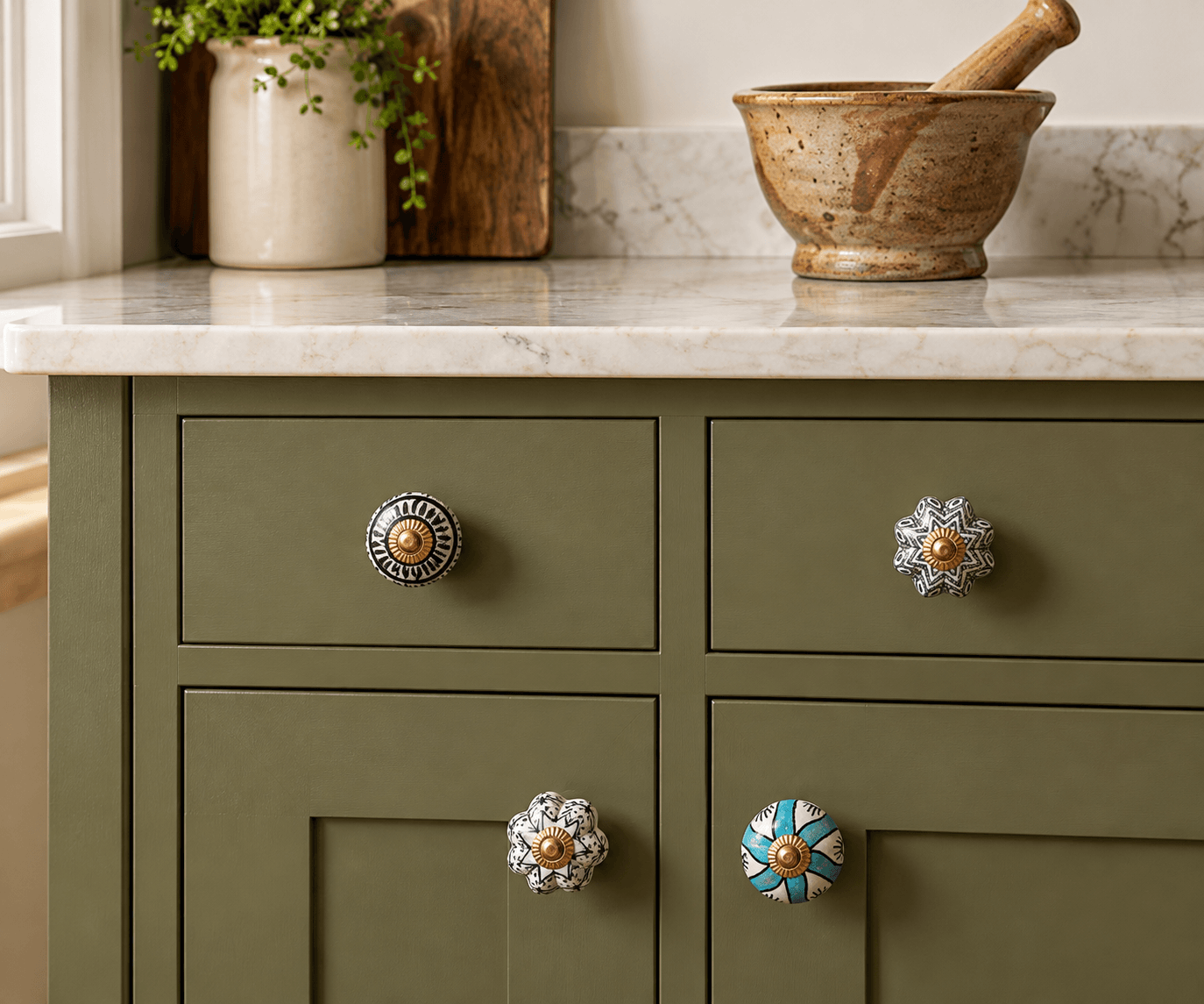 Design Ceramic Door Knobs — Regular · Multicolour