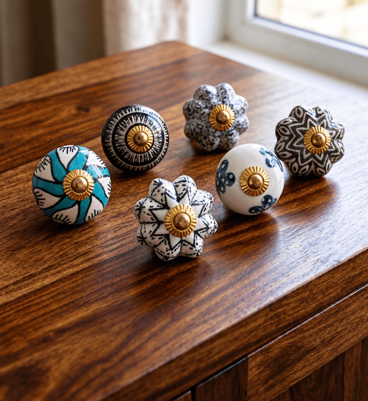 Design Ceramic Door Knobs — Regular · Multicolour